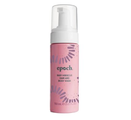 Epoch Baby Hibiscus Body and Hair Wash - Spumă de Baie pentru Bebeluși de Inspirație Indigenă cu Extract de Floare de Hibiscus