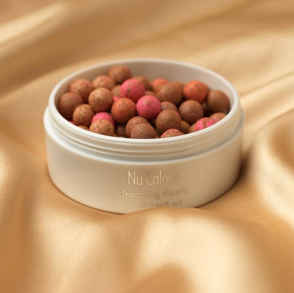 NU COLOUR MULTICOLOURED BRONZING PEARLS - PERLE ILUMINATOARE CU EFECT DE BRONZ & ANTIOXIDANȚI - imagine 3